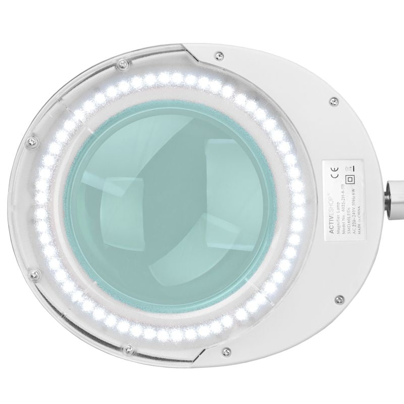 Lámpara Lupa LED 60 SMD 5D con Abrazadera Elegante 6025 Blanca