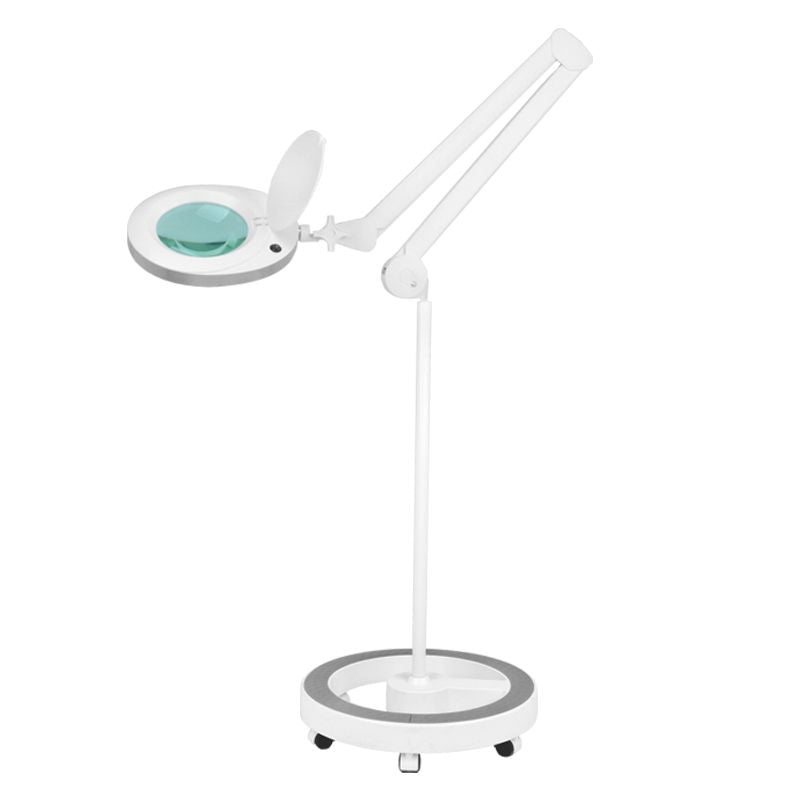 Lámpara Lupa LED 60 SMD 5D con Pie Elegante 6025 Blanca