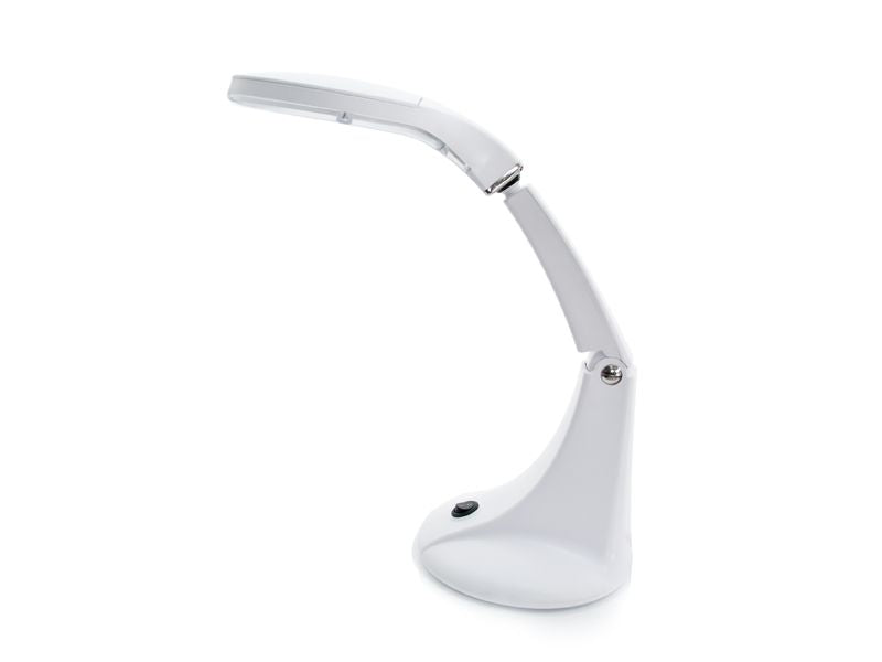 Lámpara Lupa LED 30 SMD 5D con Pie Elegante Mini Blanca