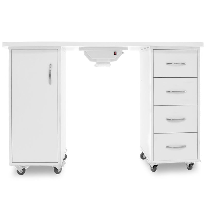 Mesa Manicura 2027 Blanco con Aspirador