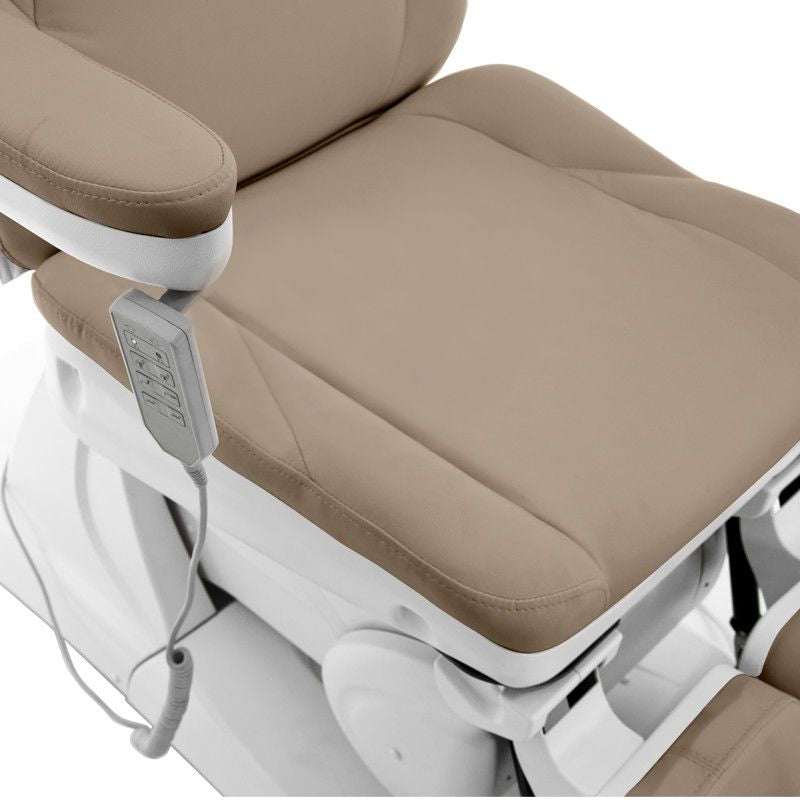 Sillón Estético Eléctrico Azzurro 870S 3 Motores Pedi Cappuccino