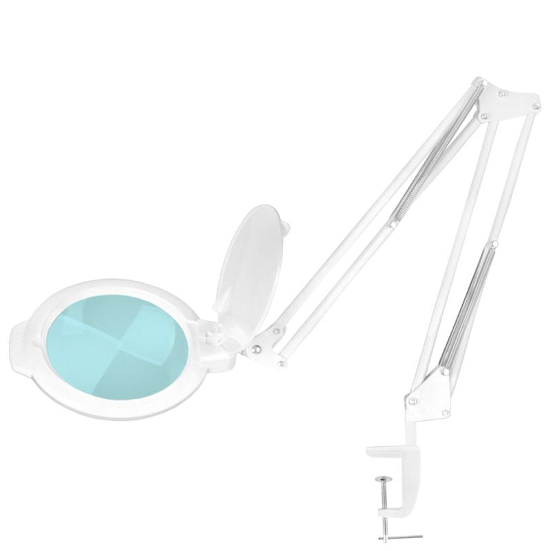 Lámpara Lupa LED SMD 5D con Abrazadera Glow Moonlight 8013 Blanca