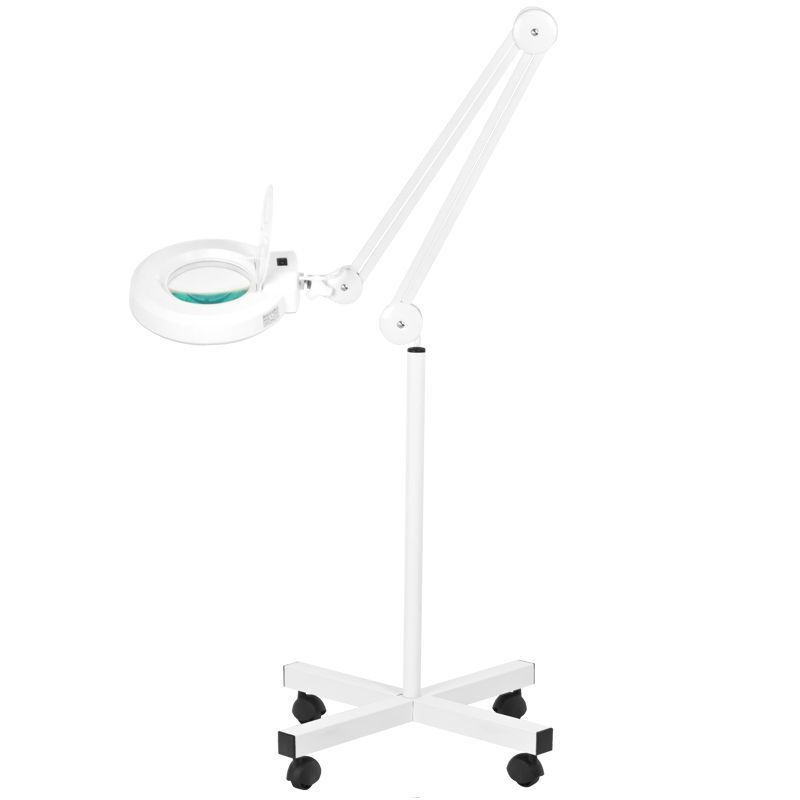 Lámpara Lupa LED 5D con Pie S4 Blanca