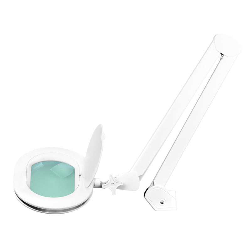 Lámpara Lupa LED 60 SMD 5D con Abrazadera Intensidad Ajustable Elegante 6028 Blanca