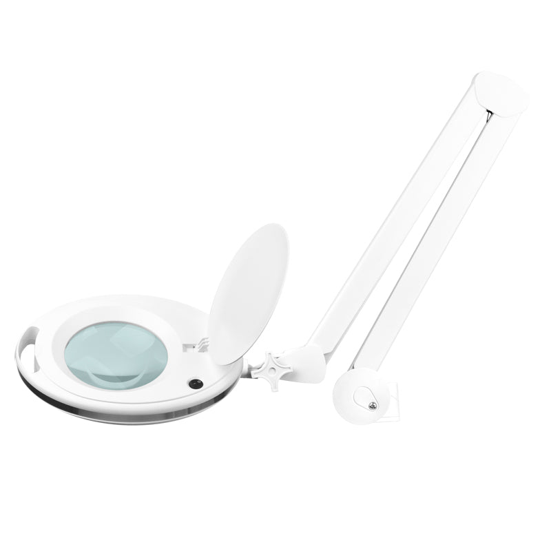 Lámpara Lupa LED 60 SMD 5D con Pie Elegante 6027 Blanca
