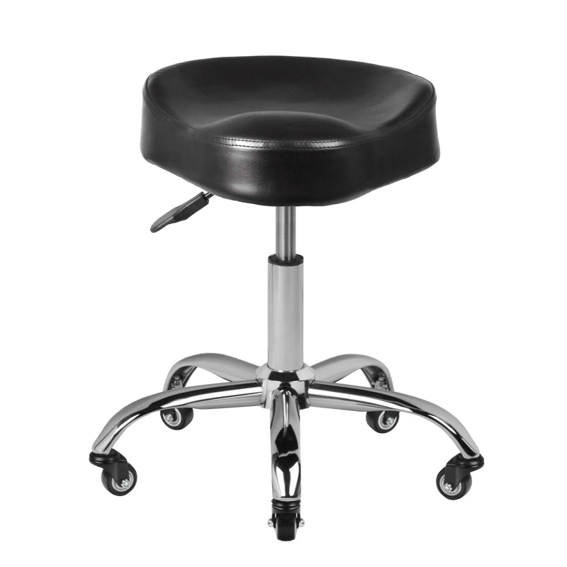 Taburete con Ruedas Gabbiano A450 Negro