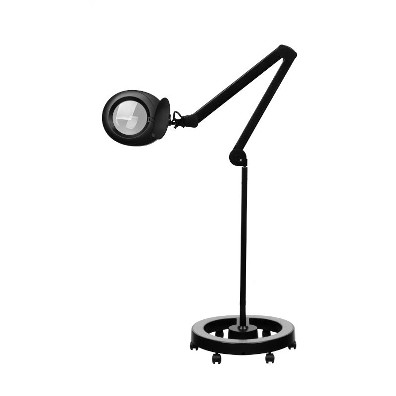 Lámpara Lupa LED 60 SMD 5D con Pie Elegante 6025 Negra