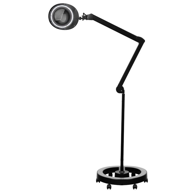 Lámpara Lupa LED 60 SMD 5D con Pie Elegante 6025 Negra