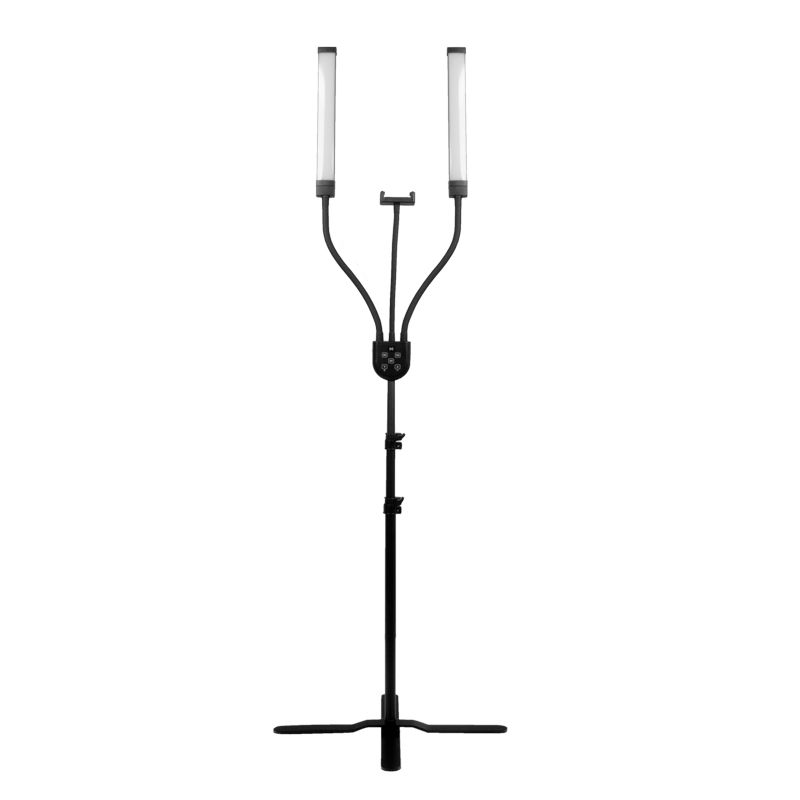 LED lamp for eyelashes and makeup polluks iv type msp-mj-02 black with a remote control