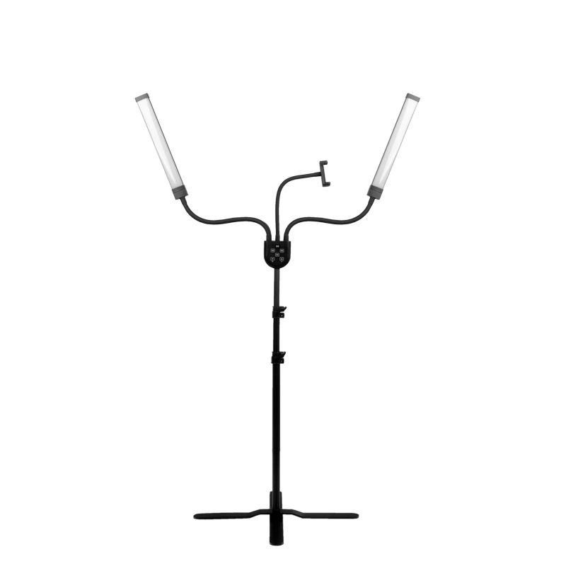 LED lamp for eyelashes and makeup polluks iv type msp-mj-02 black with a remote control