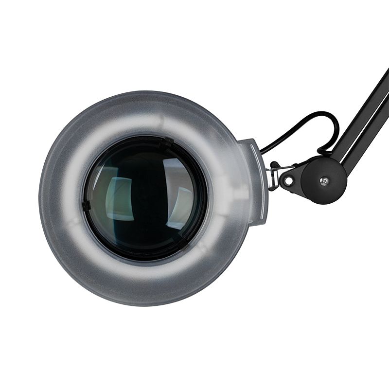 Lámpara Lupa LED 5D con Pie S4 Negra