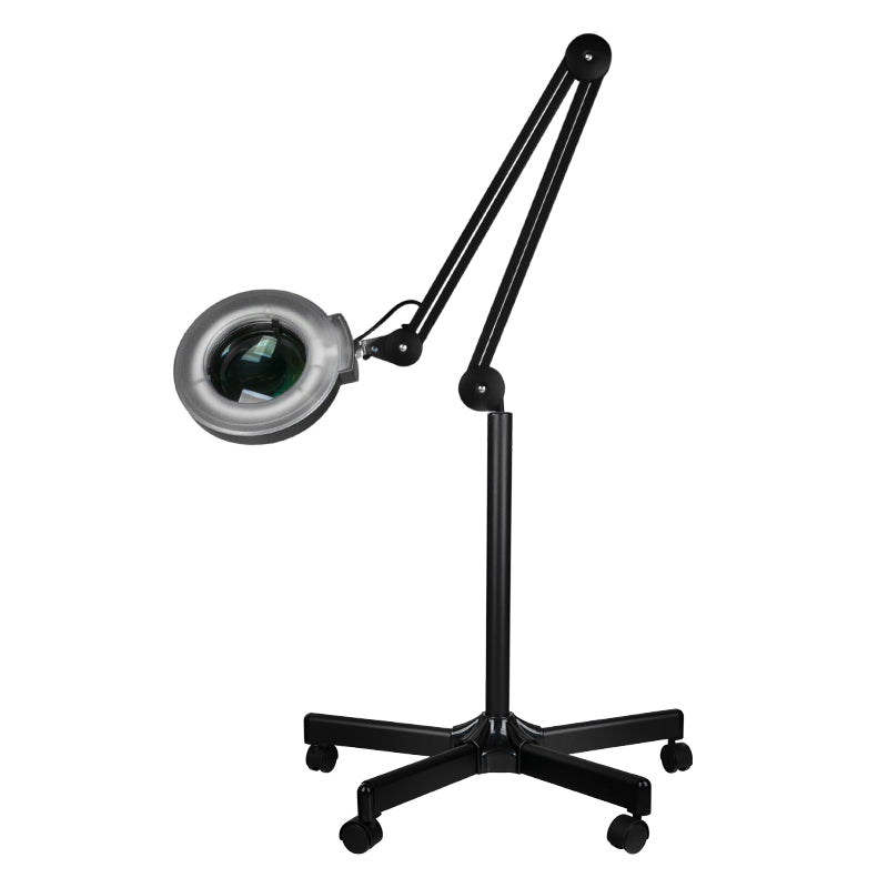 Lámpara Lupa LED 5D con Pie Intensidad Ajustable S5 Negra