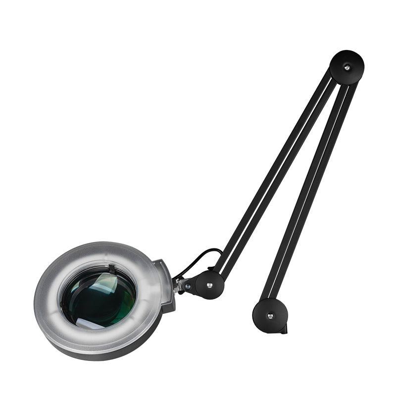 Lámpara Lupa LED 5D con Pie Intensidad Ajustable S5 Negra