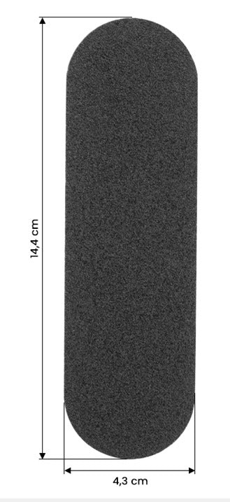 Papeles reemplazables para rallador de metal FS-15 10 piezas, grano 100