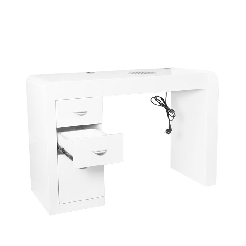 Mesa Manicura 312 Blanco Derecha