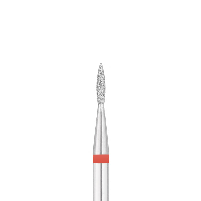 Exo Fresa pedicura Diamante flama Redondo ⌀1.8/8 mm Fino