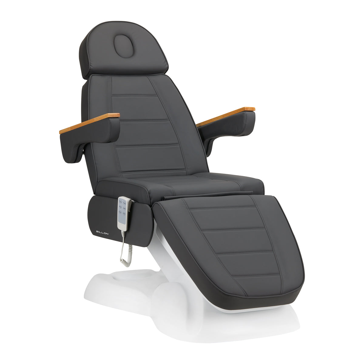 Sillón Estético Eléctrico Lux 273B 3 Motores Gris-Blanco