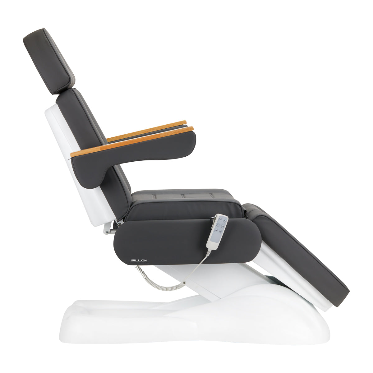 Sillón Estético Eléctrico Lux 273B 3 Motores Gris-Blanco