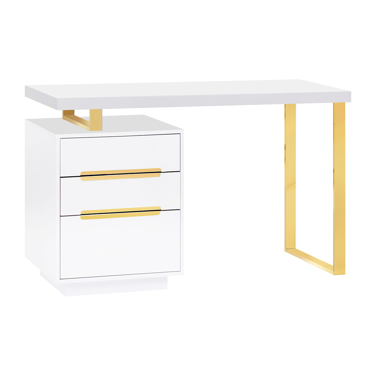 Mesa Manicura 3311G Oro-Blanco