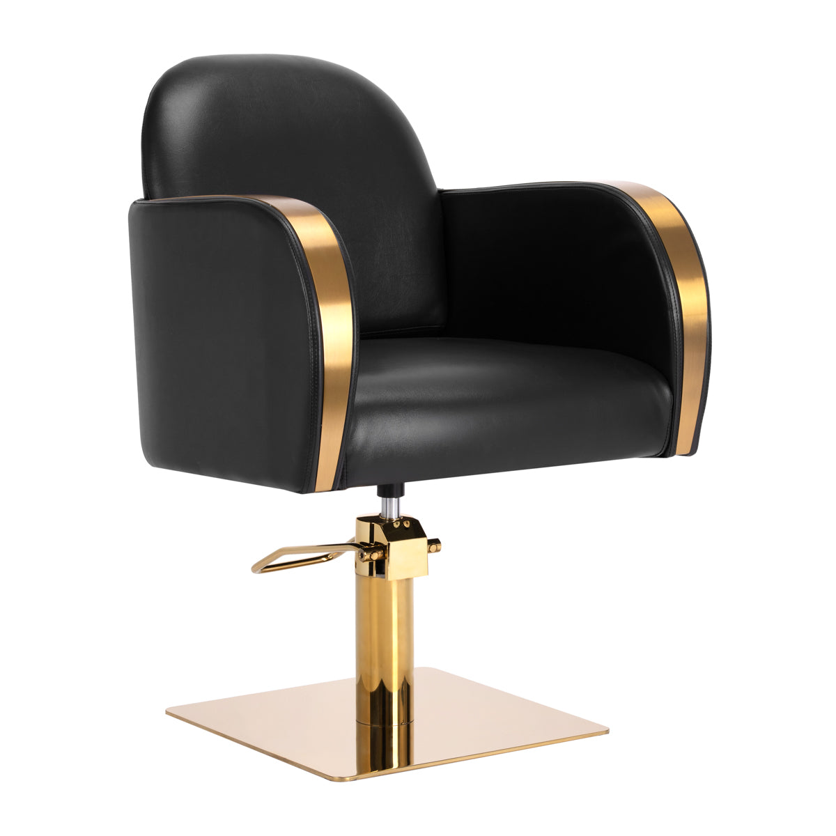 Sillón de peluquería Gabbiano Malaga Oro Negro