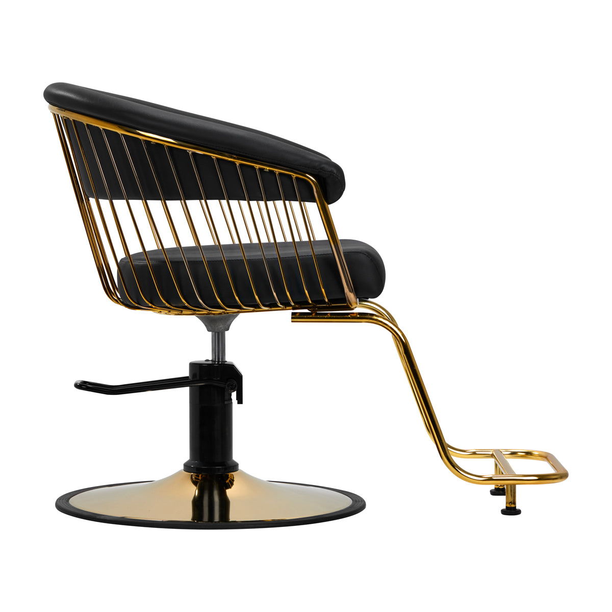 Sillón de peluquería Gabbiano Lille Oro-Negro