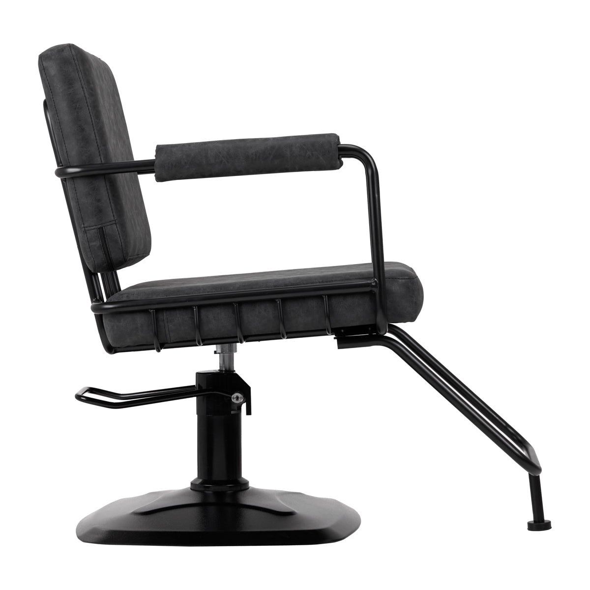 Sillón de peluquería Gabbiano Katania Loft Antiguo Piel Negro