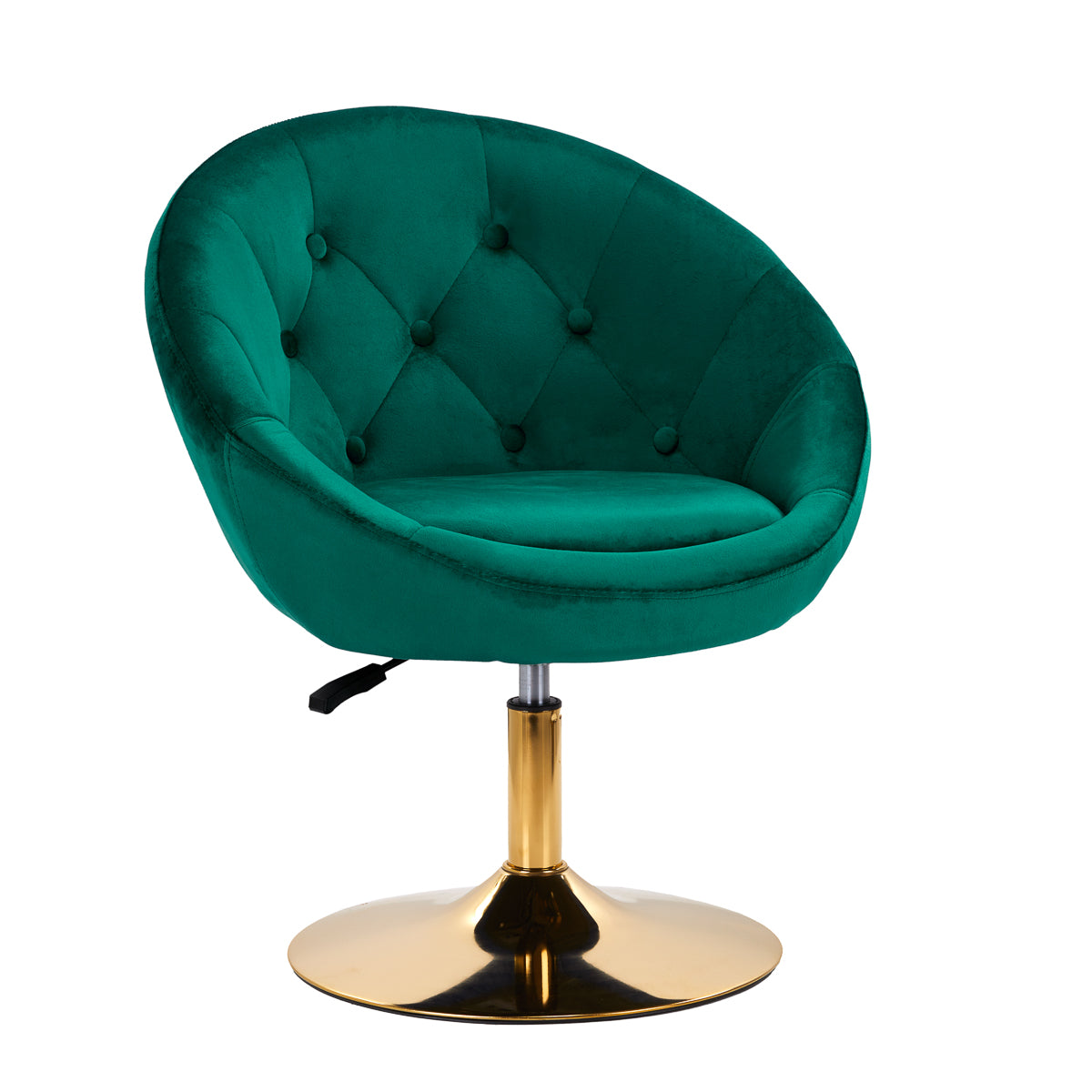 Silla Giratoria con Respaldo 4Rico QS-BL12B Terciopelo Verde