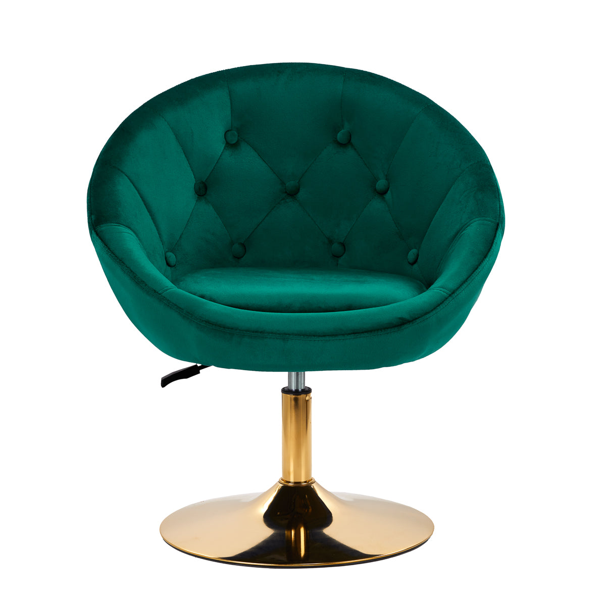 Silla Giratoria con Respaldo 4Rico QS-BL12B Terciopelo Verde