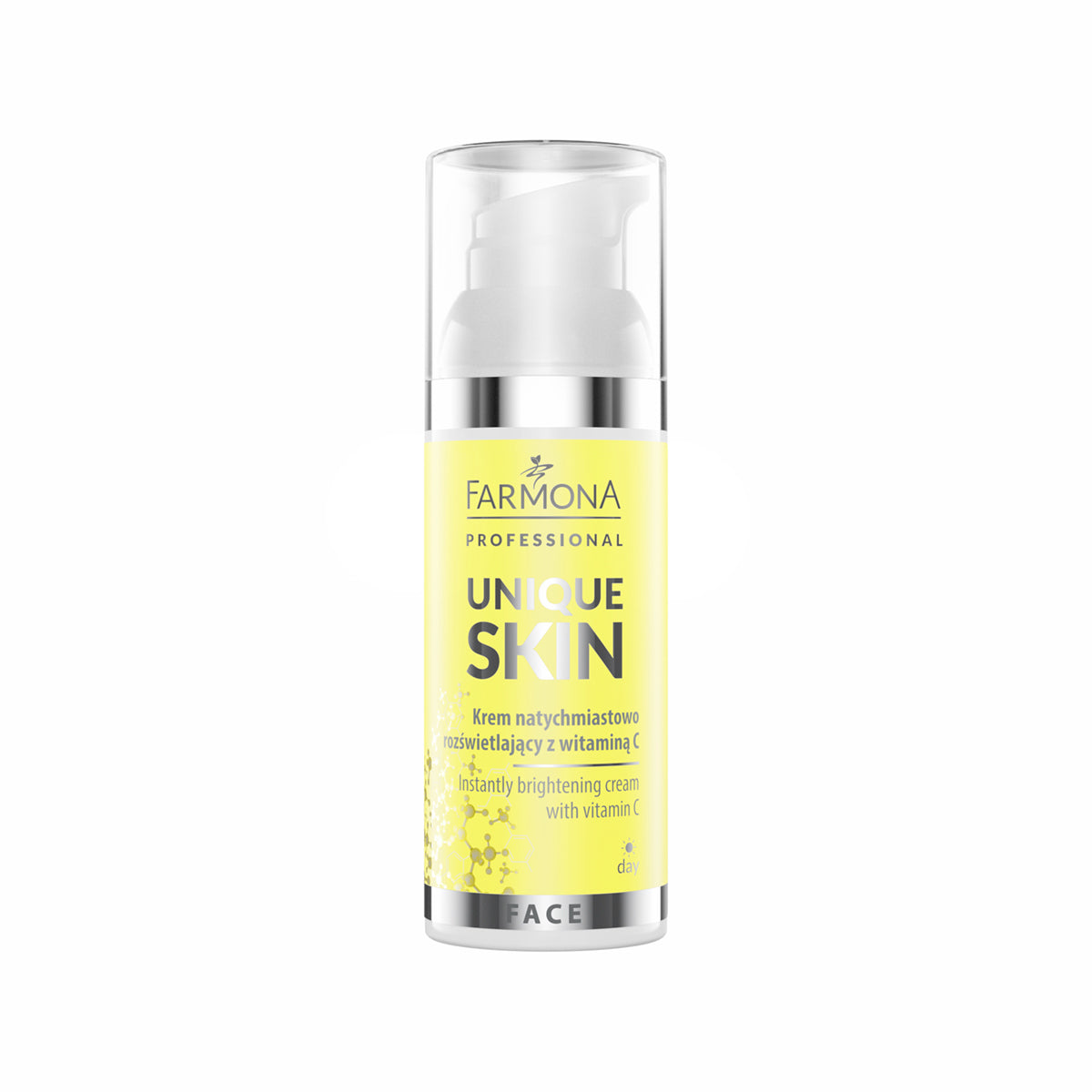Crema iluminadora instantánea para piel única Farmona con vitamina C 50 ml.