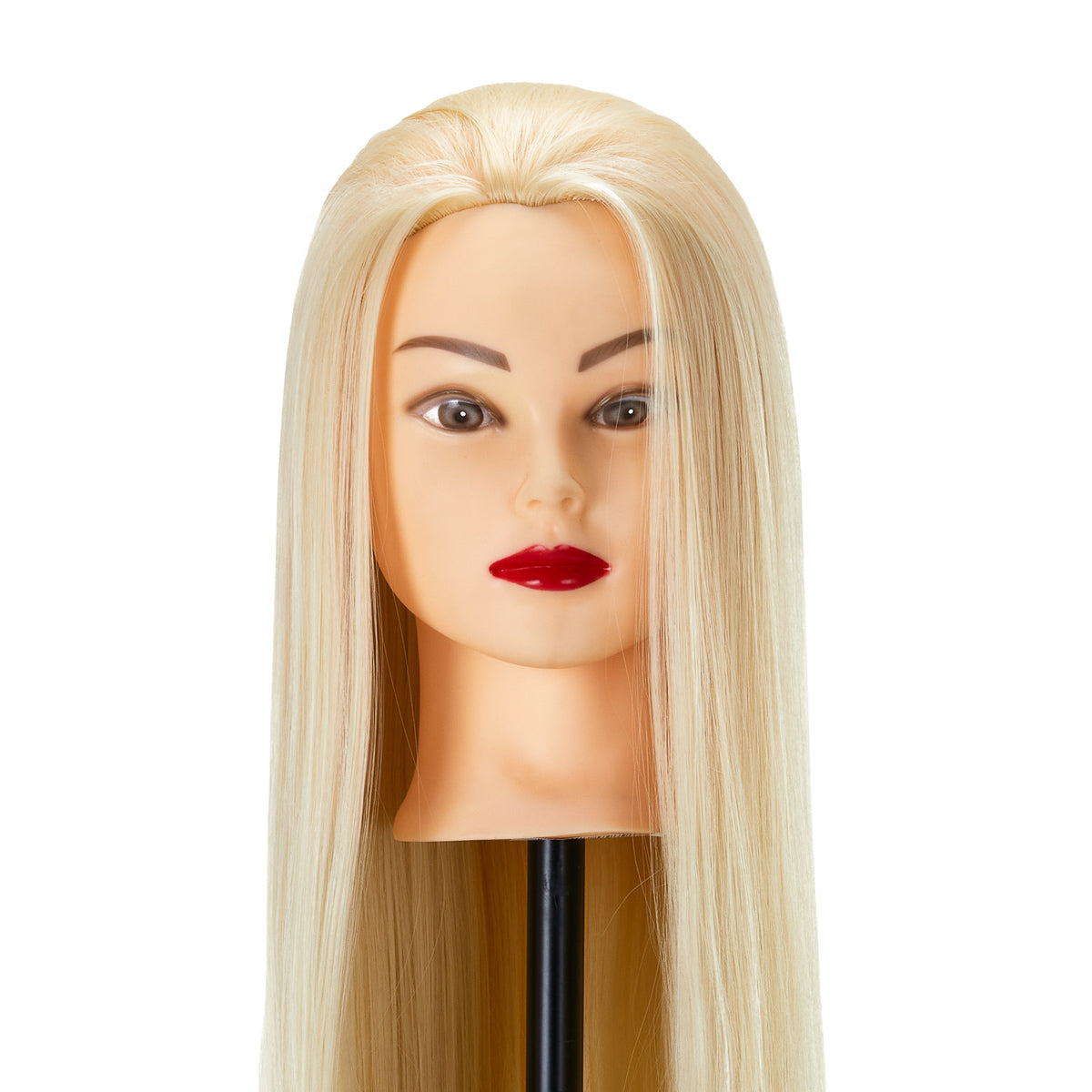 Cabeza de entrenamiento para peluquería Gabbiano WZ2, cabello sintético, color 613#, longitud 24"