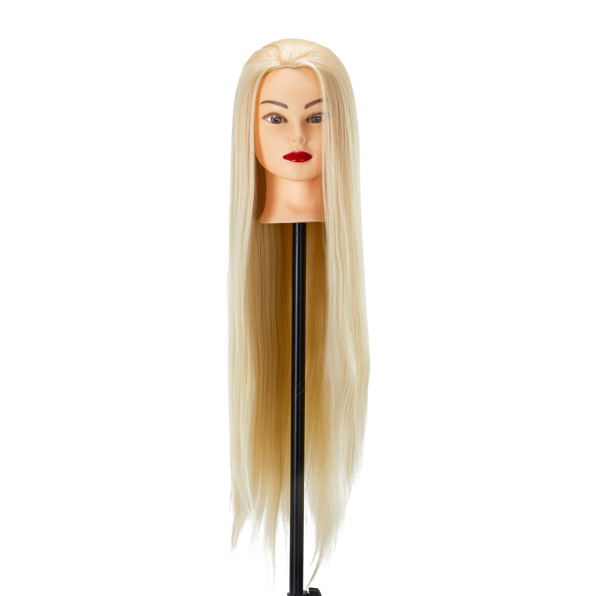 Cabeza de entrenamiento para peluquería Gabbiano WZ2, cabello sintético, color 613#, longitud 24"