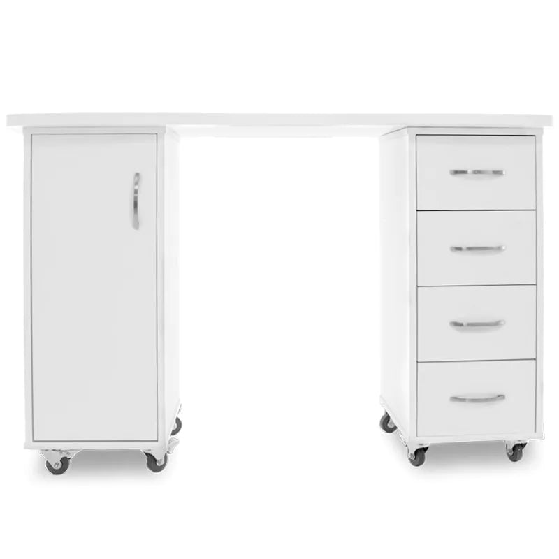 Mesa Manicura 2027 Blanco con Ruedas