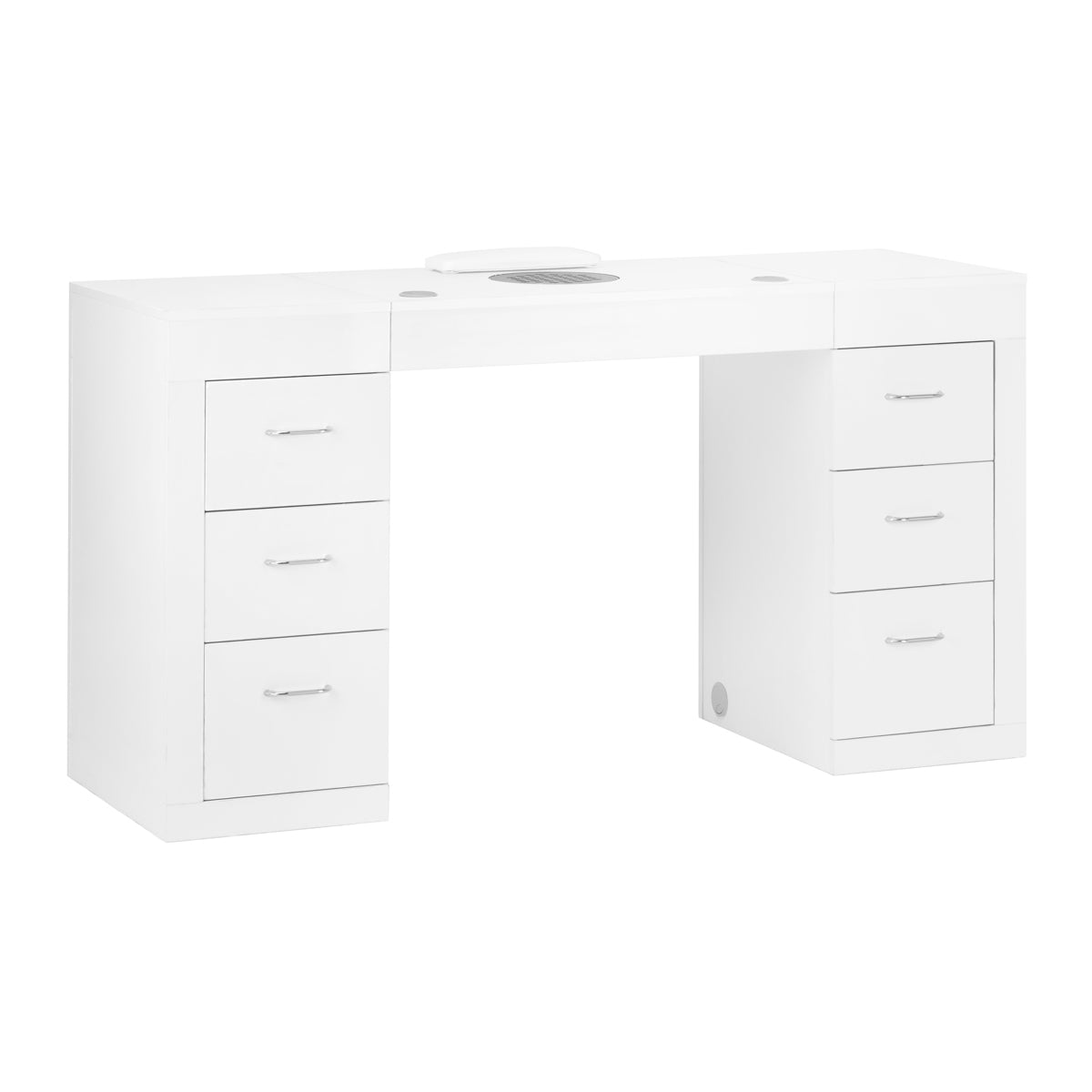 Escritorio cosmético 324 con extractor de polvo de casete blanco