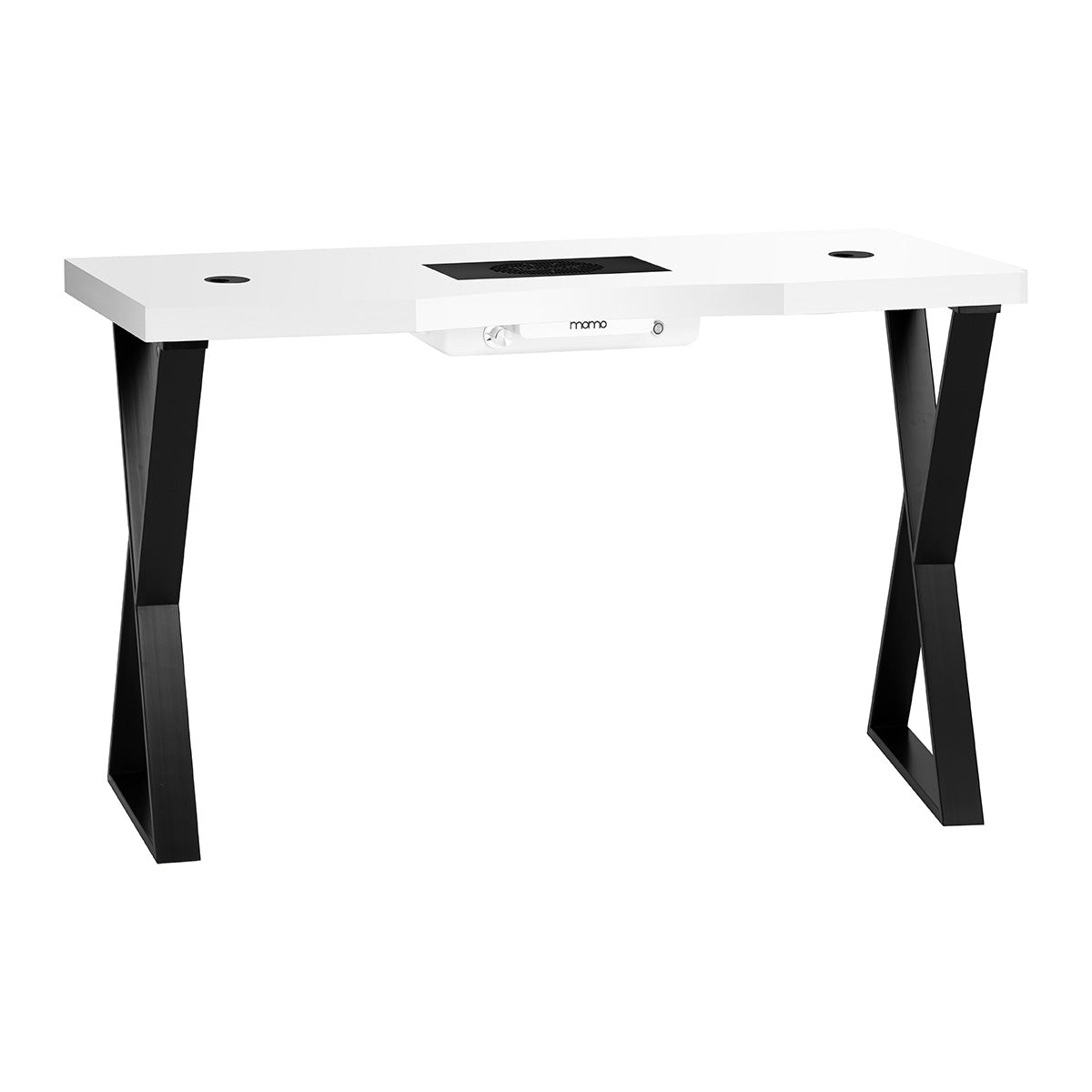 Mesa Manicura Momo 04 Negro-Blanco con Aspirador