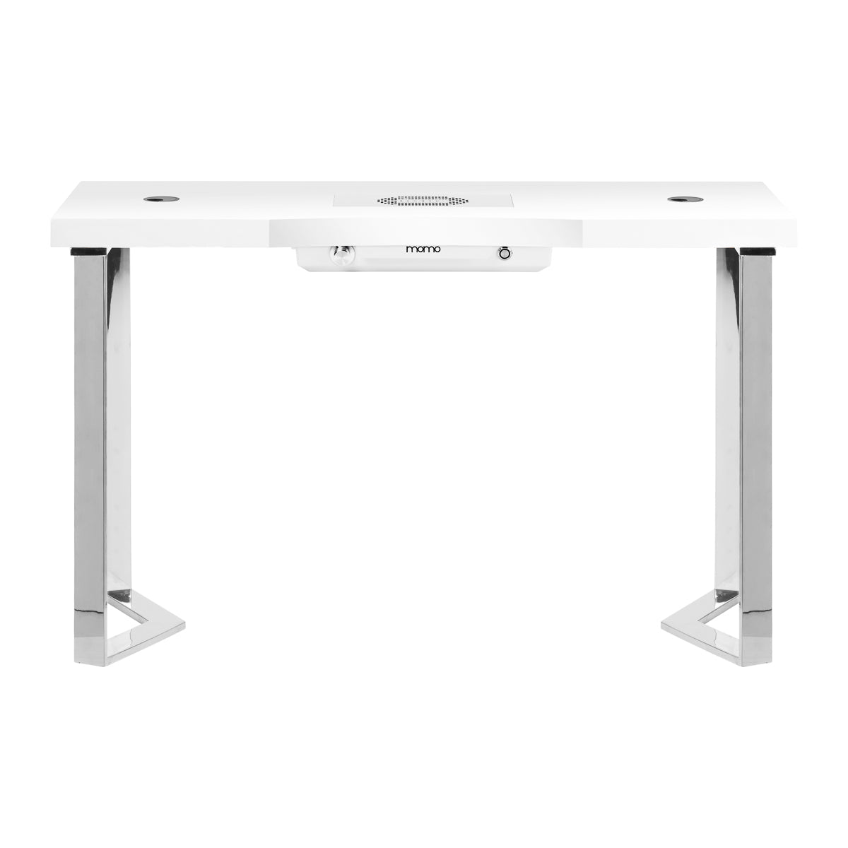 Mesa Manicura Momo 05 Plata-Blanco con Aspirador