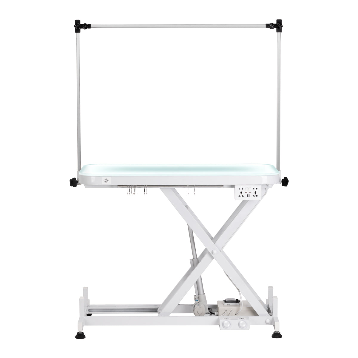 Electric grooming table PAW 3 with lighting, white