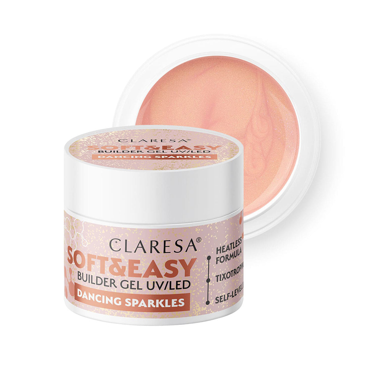 Gel constructor Claresa Suave y Fácil destellos de baile 12g