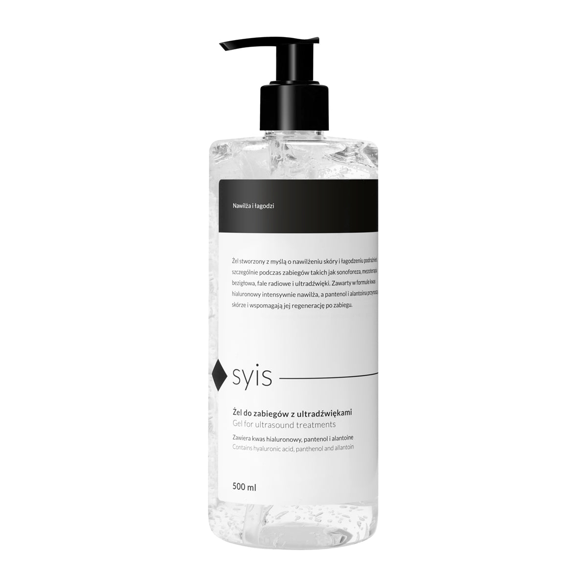 Gel hidratante Syis para tratamientos de ultrasonido con ácido hialurónico 500 ml - nuevo