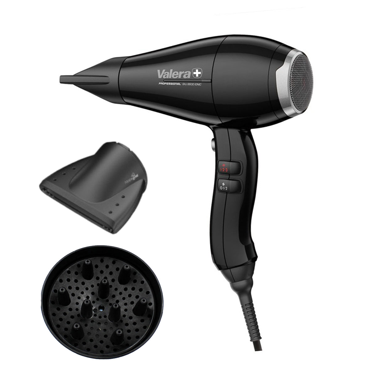 Secador de pelo VALERA 8600 IONIC Rotocord negro