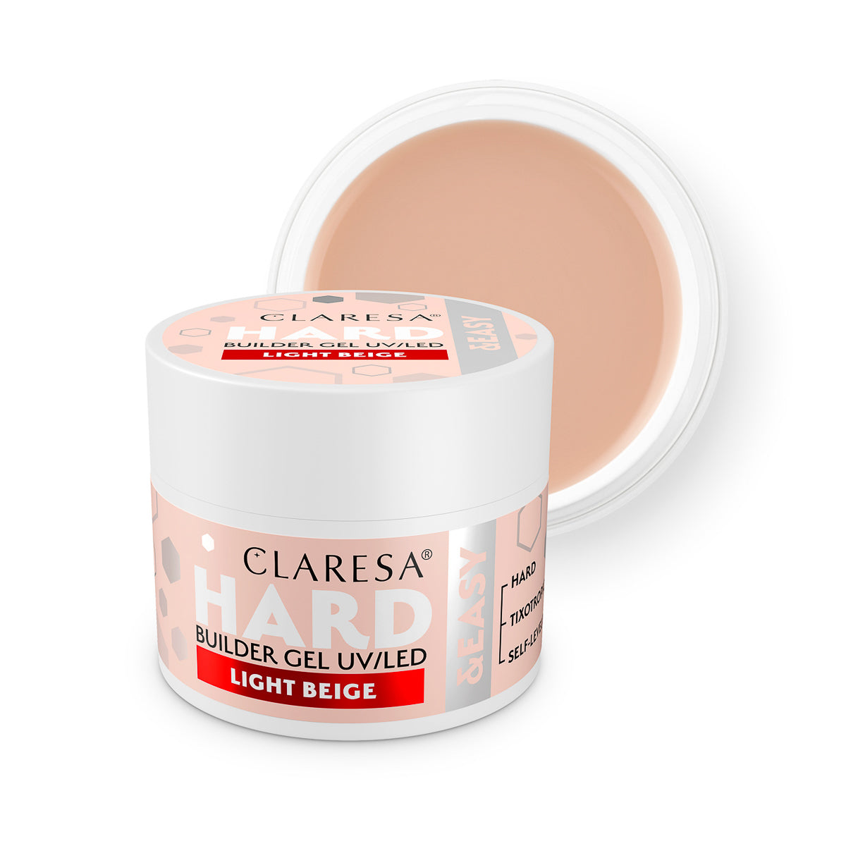 CLARESA GEL CONSTRUCTOR DURO Y FÁCIL BEIGE CLARO 45g