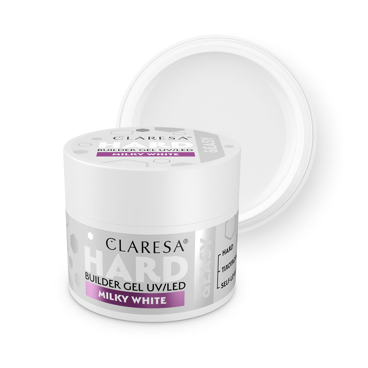 CLARESA GEL CONSTRUCTOR DURO Y FÁCIL BLANCO LECHOSO 45g