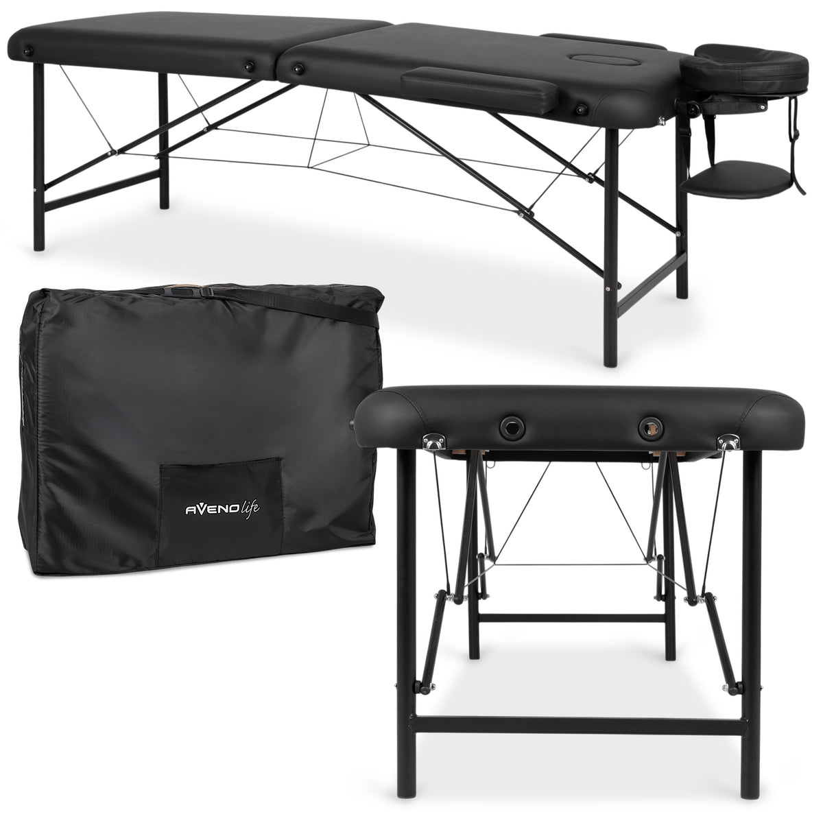Portable massage table Rico 60 cm Comfy Base k515 black